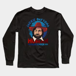 Jackie Daytona Retro Human Bartender Long Sleeve T-Shirt